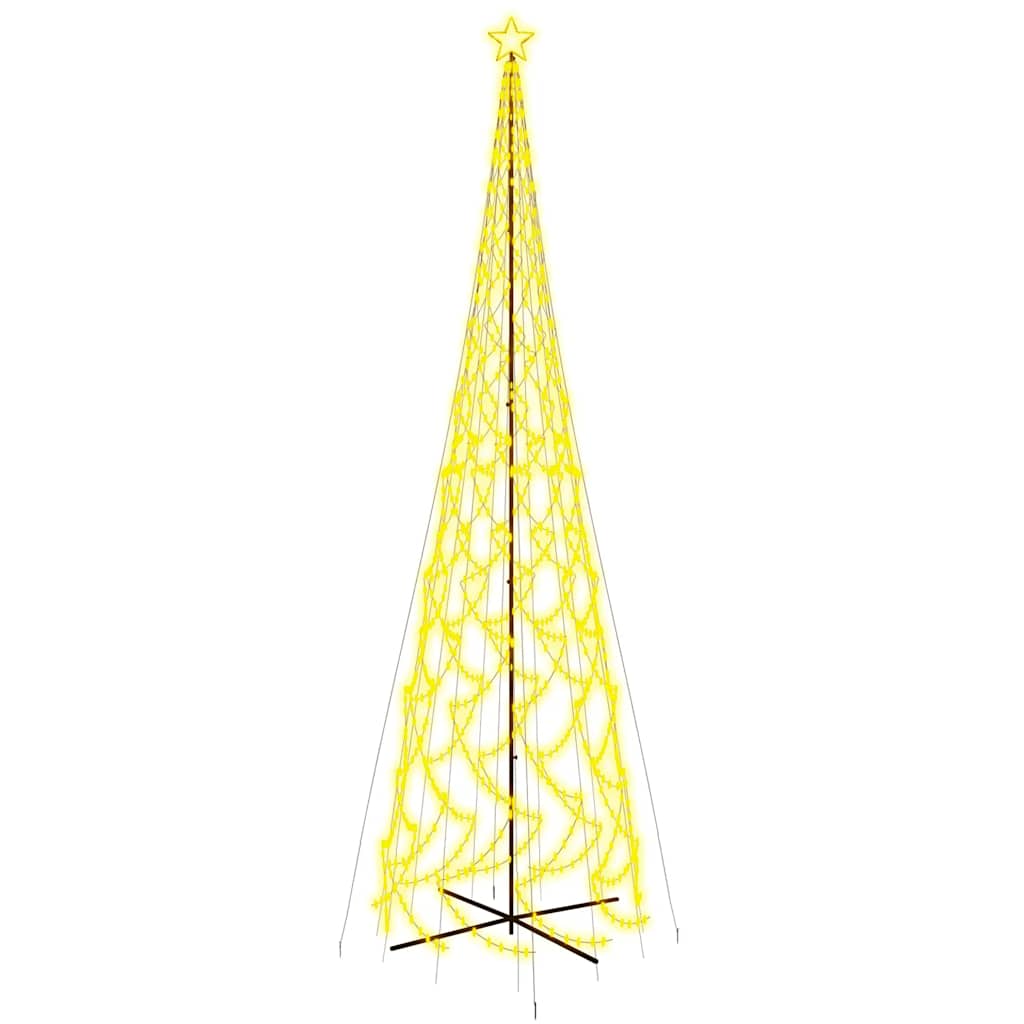 vidaXL LED-Weihnachtsbaum Kegelform Warmweiß 3000 LEDs 230x800 cm