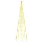 vidaXL LED-Weihnachtsbaum für Fahnenmast Warmweiß 310 LEDs 300 cm