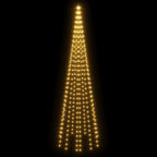 vidaXL LED-Weihnachtsbaum für Fahnenmast Warmweiß 310 LEDs 300 cm