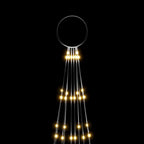vidaXL LED-Weihnachtsbaum für Fahnenmast Warmweiß 310 LEDs 300 cm