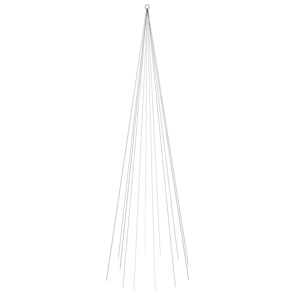 vidaXL LED-Weihnachtsbaum für Fahnenmast Warmweiß 732 LEDs 500 cm
