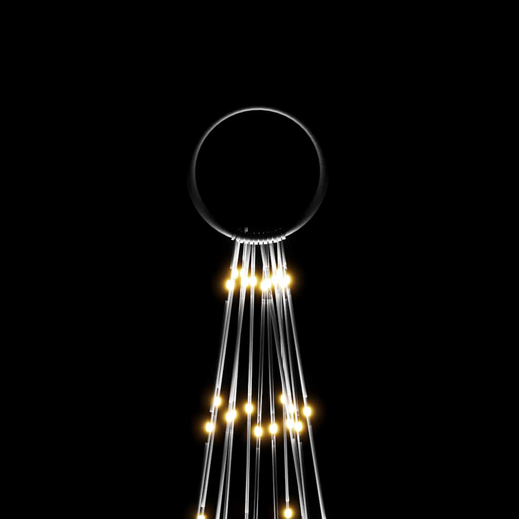 vidaXL LED-Weihnachtsbaum für Fahnenmast Warmweiß 732 LEDs 500 cm