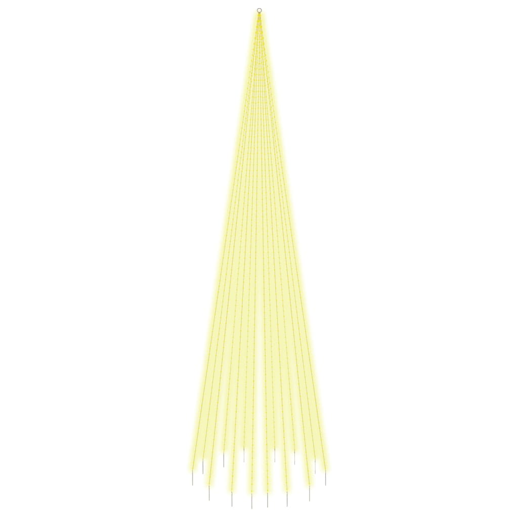 vidaXL LED-Weihnachtsbaum für Fahnenmast Warmweiß 1134 LEDs 800 cm