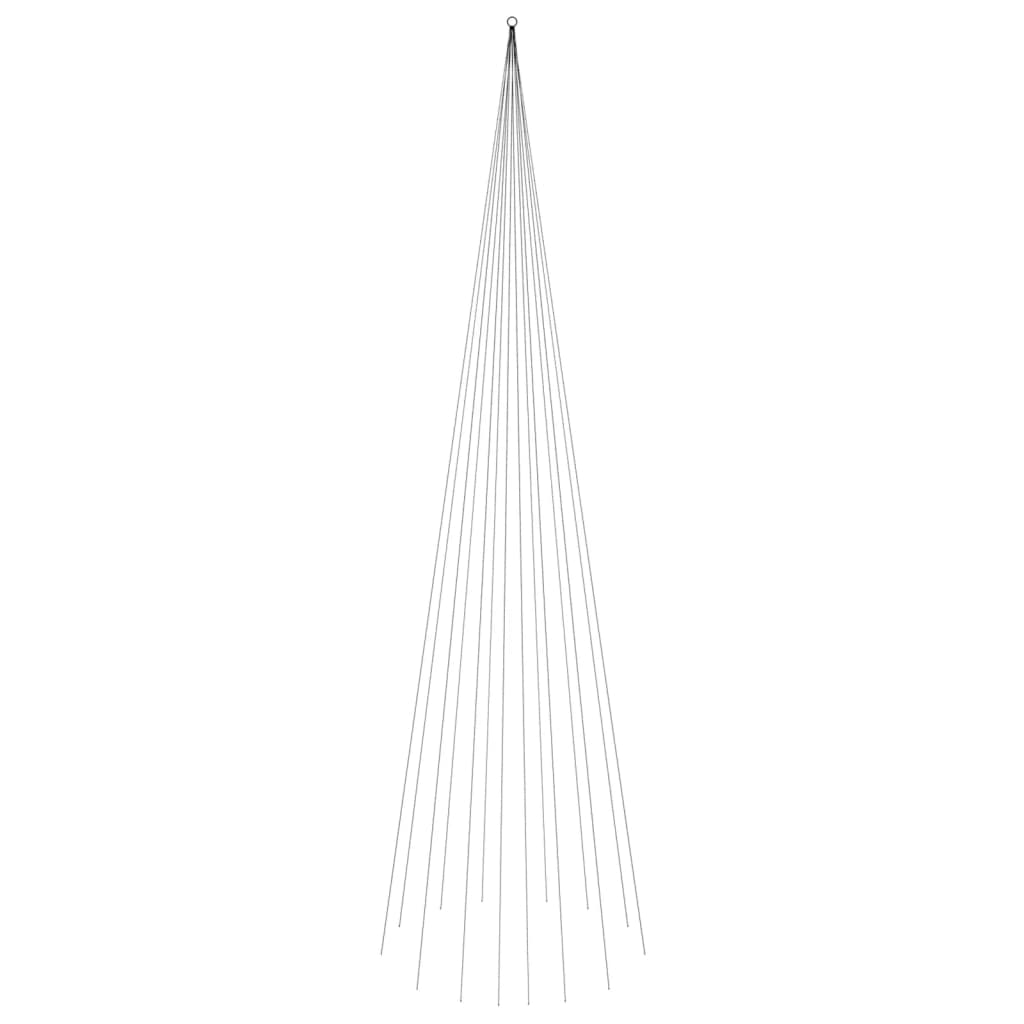 vidaXL LED-Weihnachtsbaum für Fahnenmast Warmweiß 1134 LEDs 800 cm