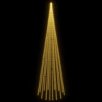 vidaXL LED-Weihnachtsbaum für Fahnenmast Warmweiß 1134 LEDs 800 cm
