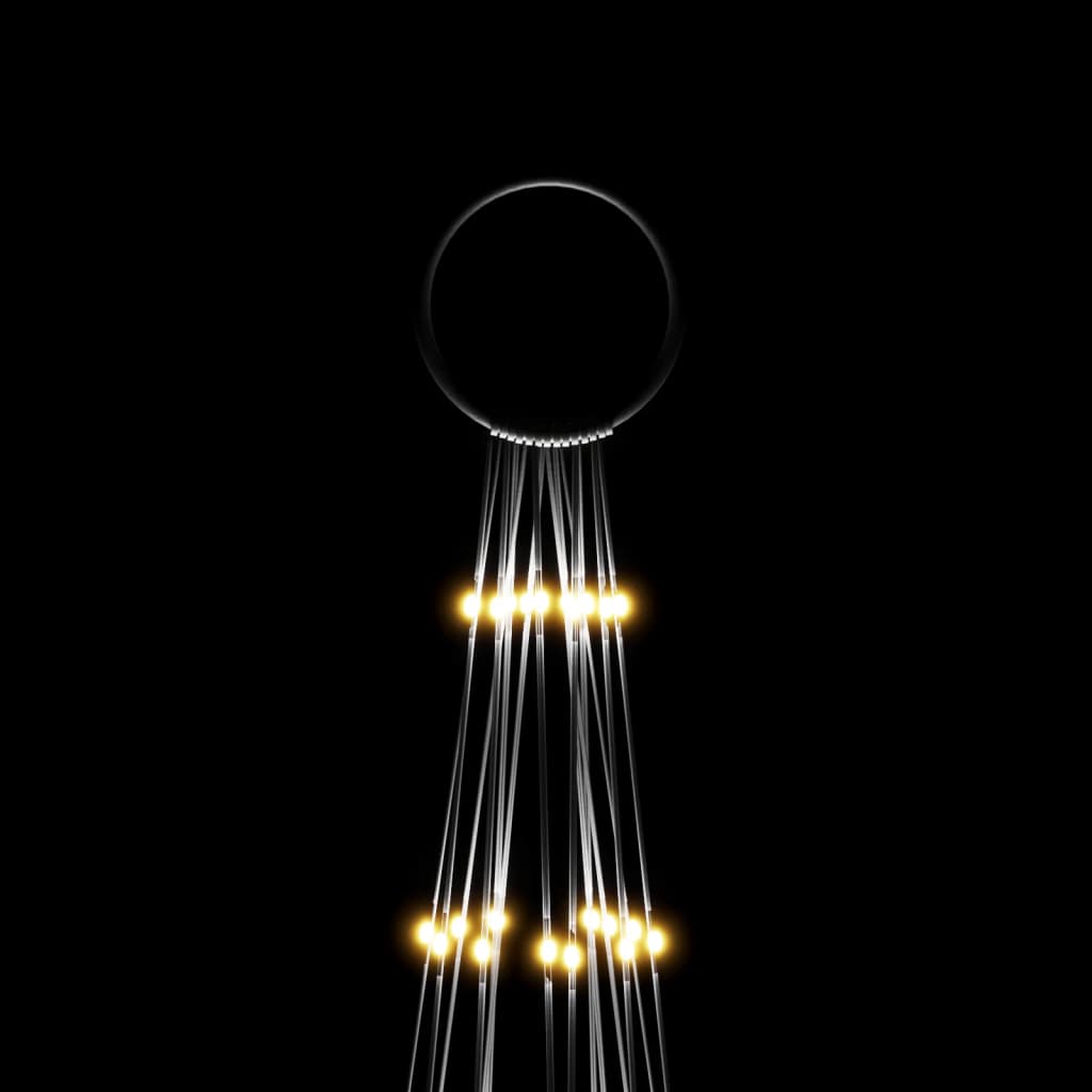vidaXL LED-Weihnachtsbaum für Fahnenmast Warmweiß 1134 LEDs 800 cm