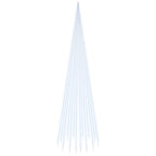 vidaXL LED-Weihnachtsbaum für Fahnenmast Kaltweiß 1134 LEDs 800 cm