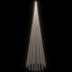vidaXL LED-Weihnachtsbaum für Fahnenmast Kaltweiß 1134 LEDs 800 cm