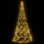 vidaXL LED-Weihnachtsbaum Warmweiß 200 LEDs 180 cm