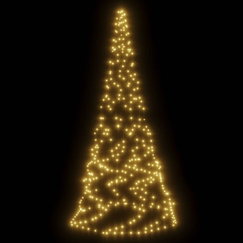 vidaXL LED-Weihnachtsbaum Warmweiß 200 LEDs 180 cm