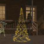 vidaXL LED-Weihnachtsbaum Warmweiß 200 LEDs 180 cm