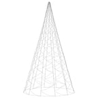 vidaXL LED-Weihnachtsbaum für Fahnenmast Warmweiß 3000 LEDs 800 cm