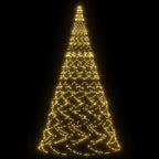 vidaXL LED-Weihnachtsbaum für Fahnenmast Warmweiß 3000 LEDs 800 cm