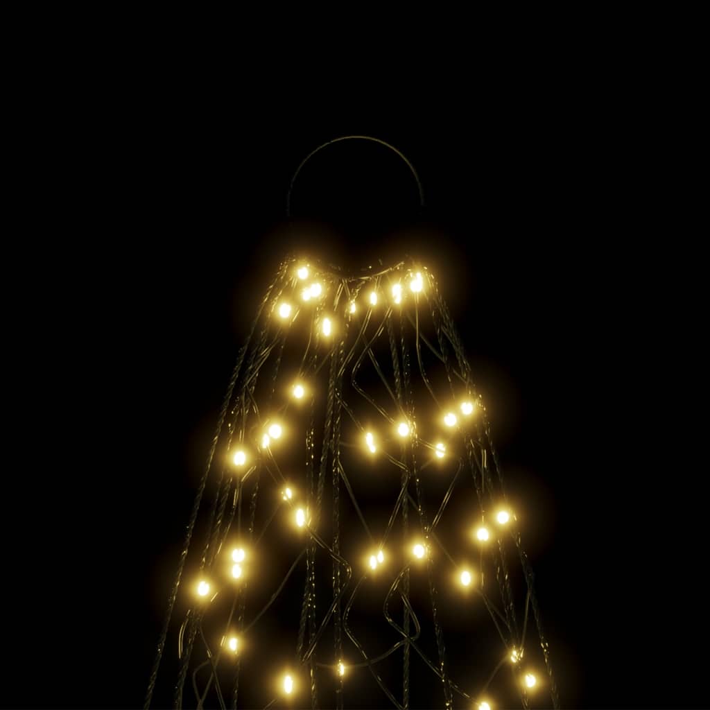 vidaXL LED-Weihnachtsbaum für Fahnenmast Warmweiß 3000 LEDs 800 cm