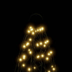 vidaXL LED-Weihnachtsbaum für Fahnenmast Warmweiß 3000 LEDs 800 cm