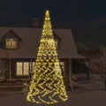 vidaXL LED-Weihnachtsbaum für Fahnenmast Warmweiß 3000 LEDs 800 cm