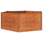 vidaXL Hochbeet Rostig 129x129x45 cm Cortenstahl