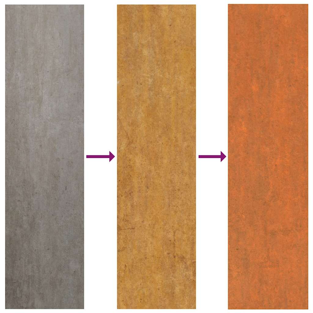 vidaXL Hochbeet Rostig 129x129x45 cm Cortenstahl