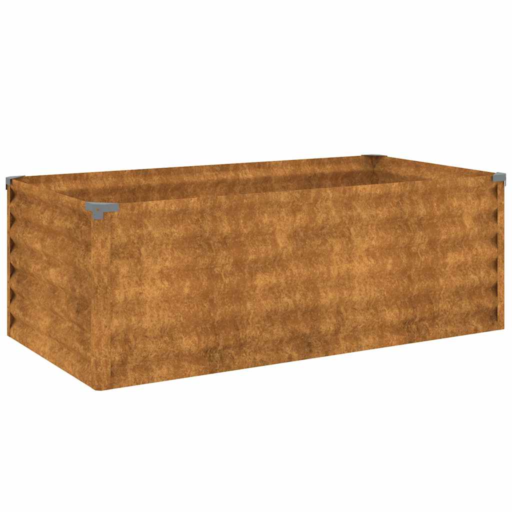 vidaXL Garten-Hochbeet 100 x 50 x 36 cm Cortenstahl