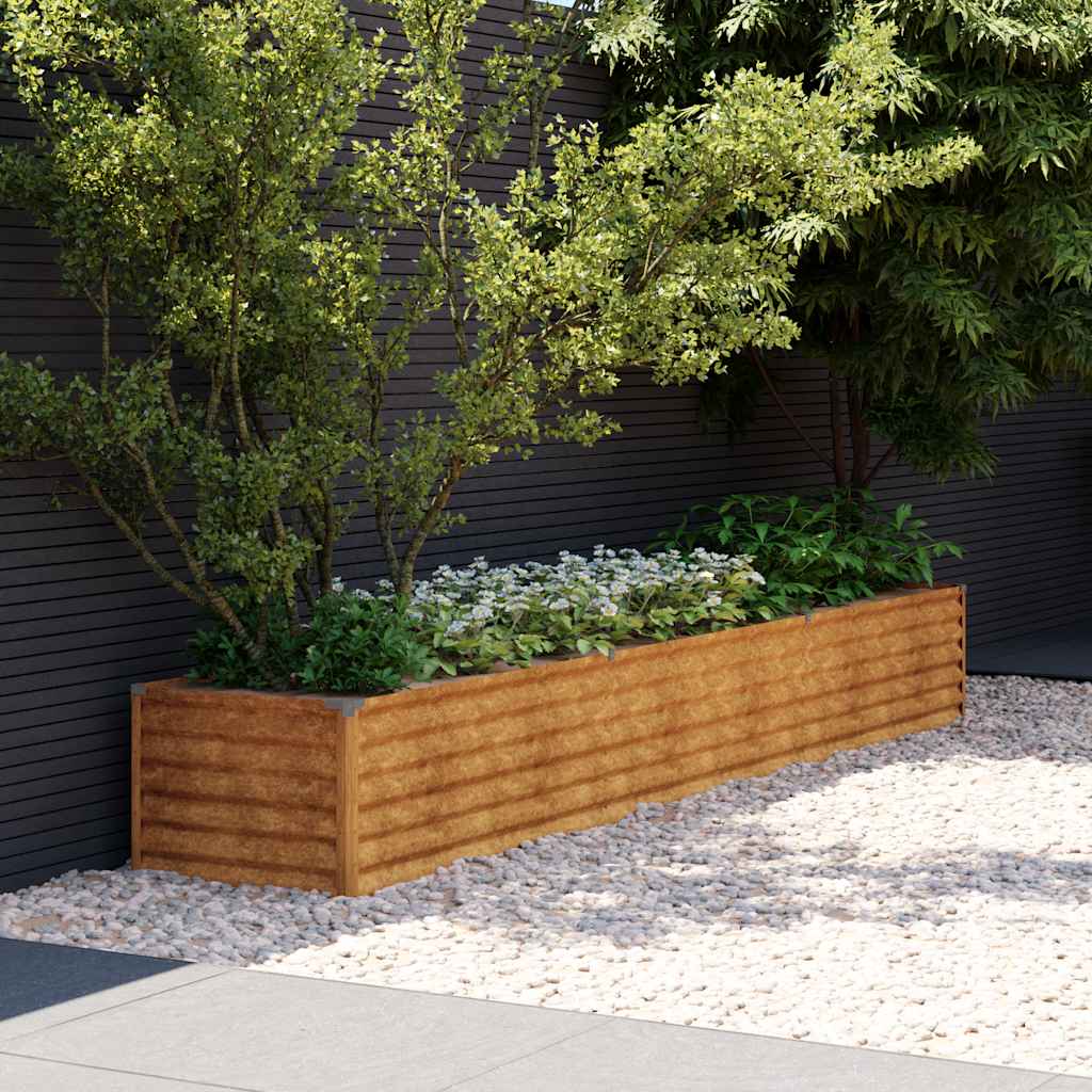 vidaXL Garten-Hochbeet 100 x 50 x 36 cm Cortenstahl