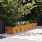 vidaXL Garten-Hochbeet 100 x 50 x 36 cm Cortenstahl