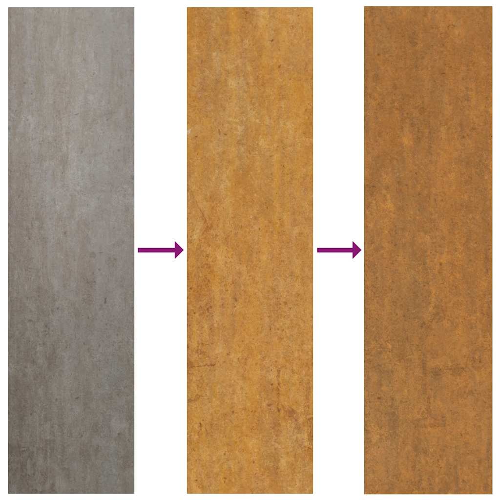 vidaXL Hochbeet 770x50x36 cm Cortenstahl
