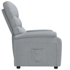 vidaXL Relaxsessel Hellgrau Stoff