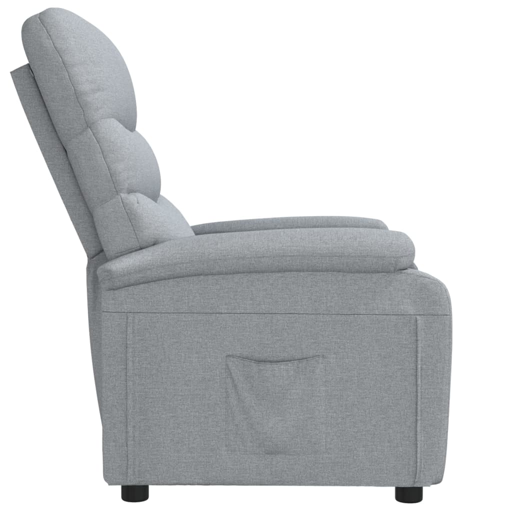 vidaXL Relaxsessel Hellgrau Stoff