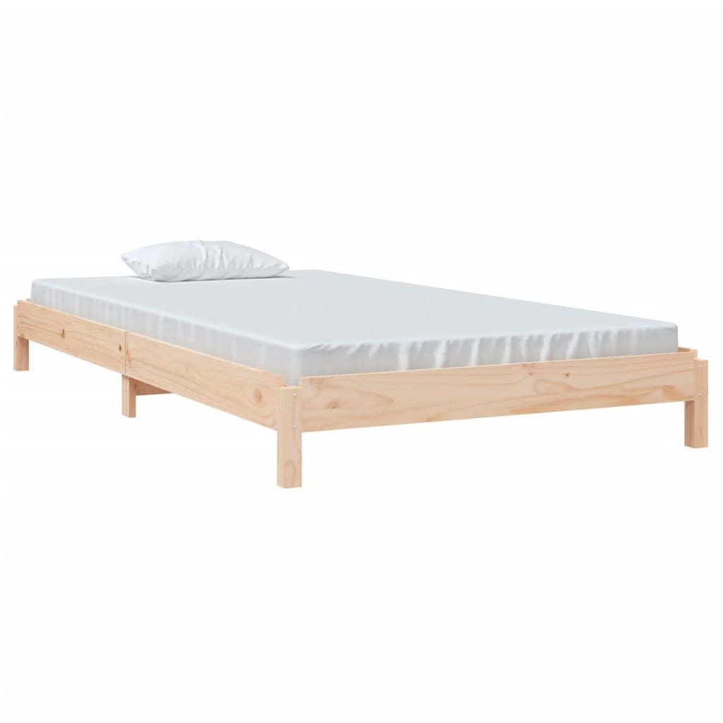 vidaXL Stapelbett 100x200 cm Massivholz Kiefer
