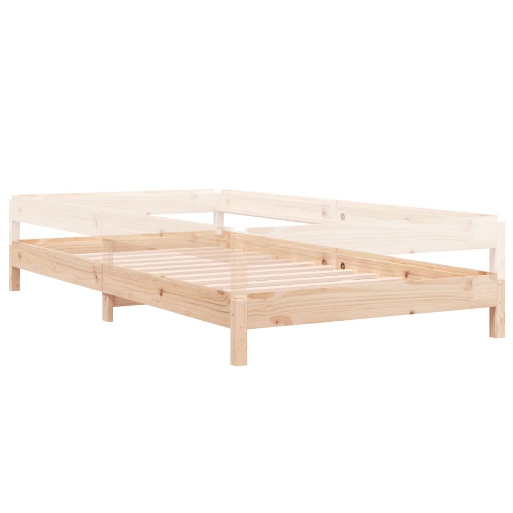 vidaXL Stapelbett 100x200 cm Massivholz Kiefer