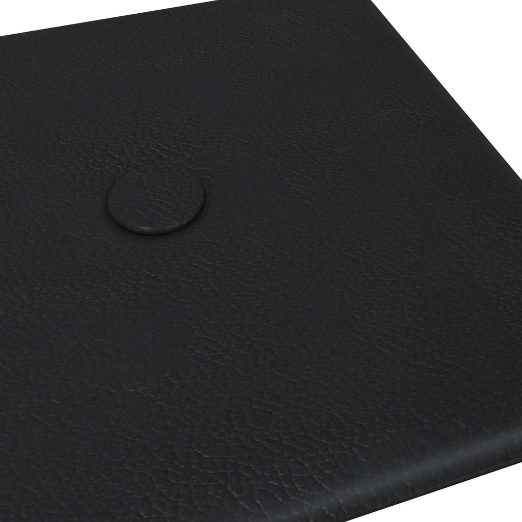 vidaXL Wandkopfteilen 12 pcs Schwarz 30 x 15 cm Kunstleder