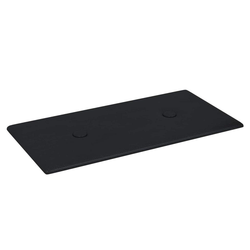 vidaXL Wandkopfteilen 12 pcs Schwarz 30 x 15 cm Kunstleder