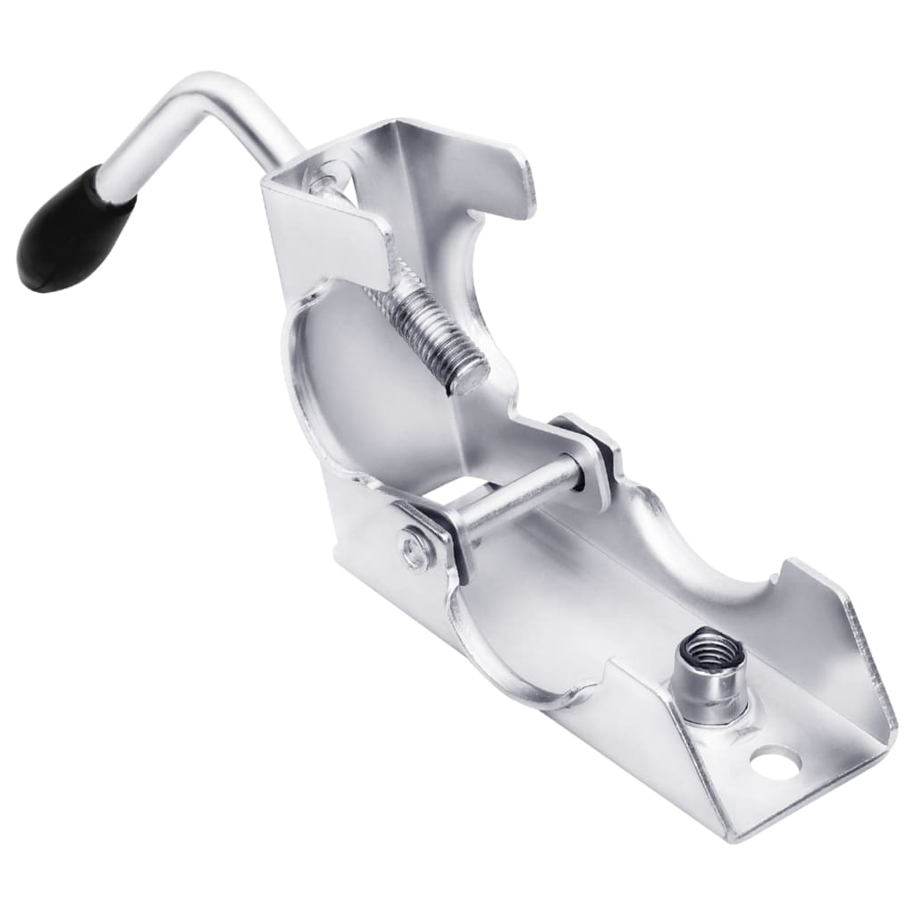 vidaXL Klemmen für Stützrad 2 Stk. 13,5x6,5x14 cm Verzinkter Stahl