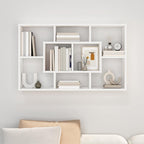 vidaXL Wandregal Weiß 85x16x52,5 cm Holzwerkstoff