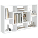 vidaXL Wandregal Weiß 85x16x52,5 cm Holzwerkstoff