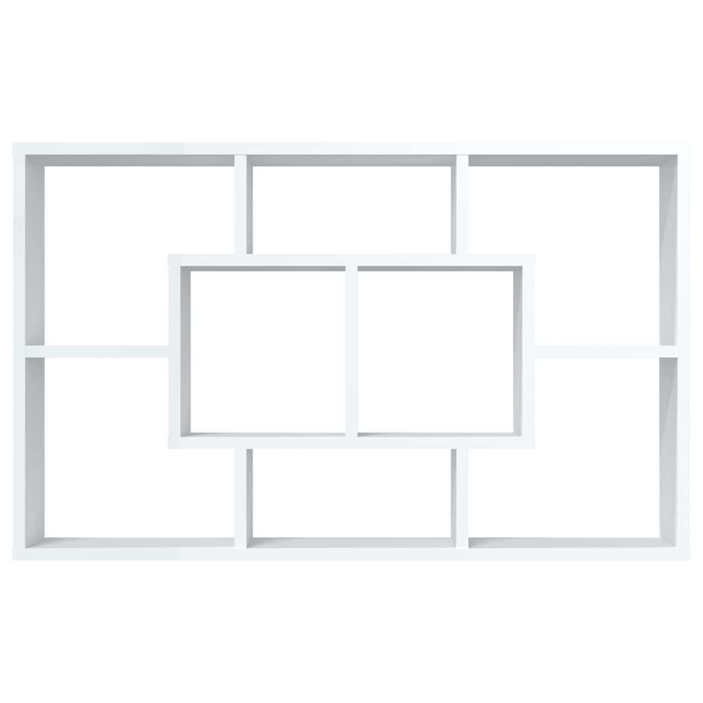 vidaXL Wandregal Weiß 85x16x52,5 cm Holzwerkstoff