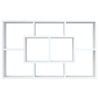 vidaXL Wandregal Weiß 85x16x52,5 cm Holzwerkstoff