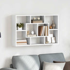 vidaXL Wandregal Weiß 85x16x52,5 cm Holzwerkstoff