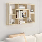 vidaXL Wandregal Sonoma-Eiche 85x16x52,5 cm Holzwerkstoff