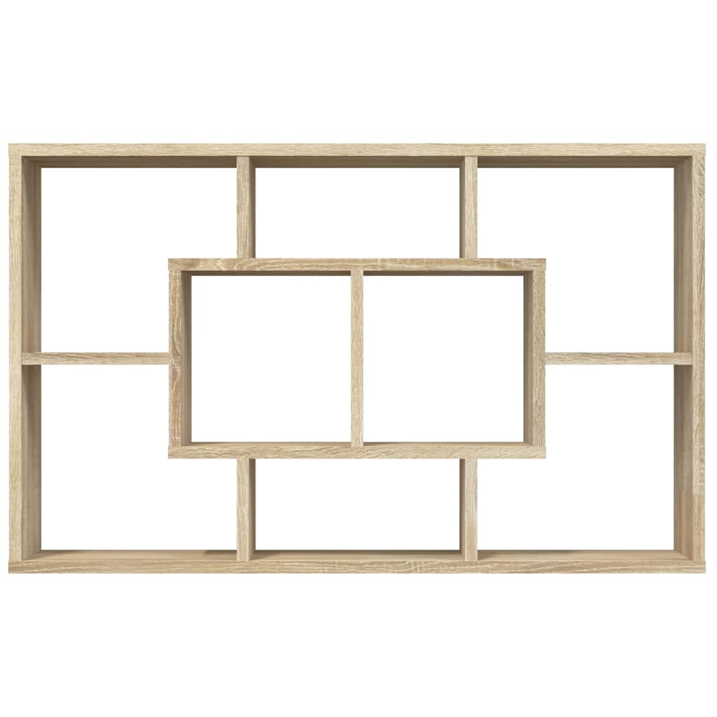 vidaXL Wandregal Sonoma-Eiche 85x16x52,5 cm Holzwerkstoff