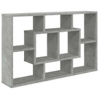 vidaXL Wandregal Betongrau 85x16x52,5 cm Holzwerkstoff