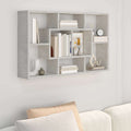 vidaXL Wandregal Betongrau 85x16x52,5 cm Holzwerkstoff