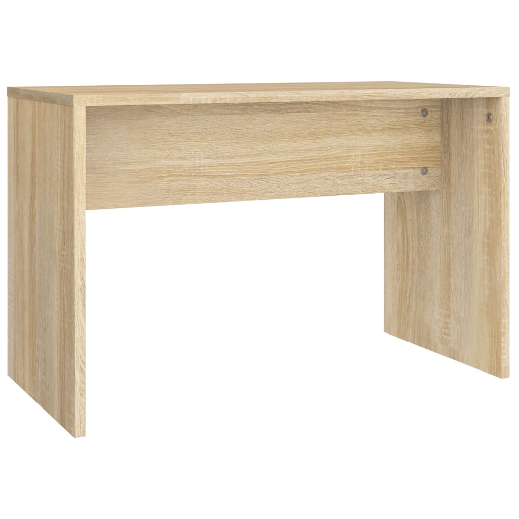 vidaXL Schminkhocker Sonoma-Eiche 70x35x45 cm Holzwerkstoff