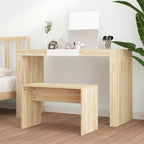 vidaXL Schminkhocker Sonoma-Eiche 70x35x45 cm Holzwerkstoff