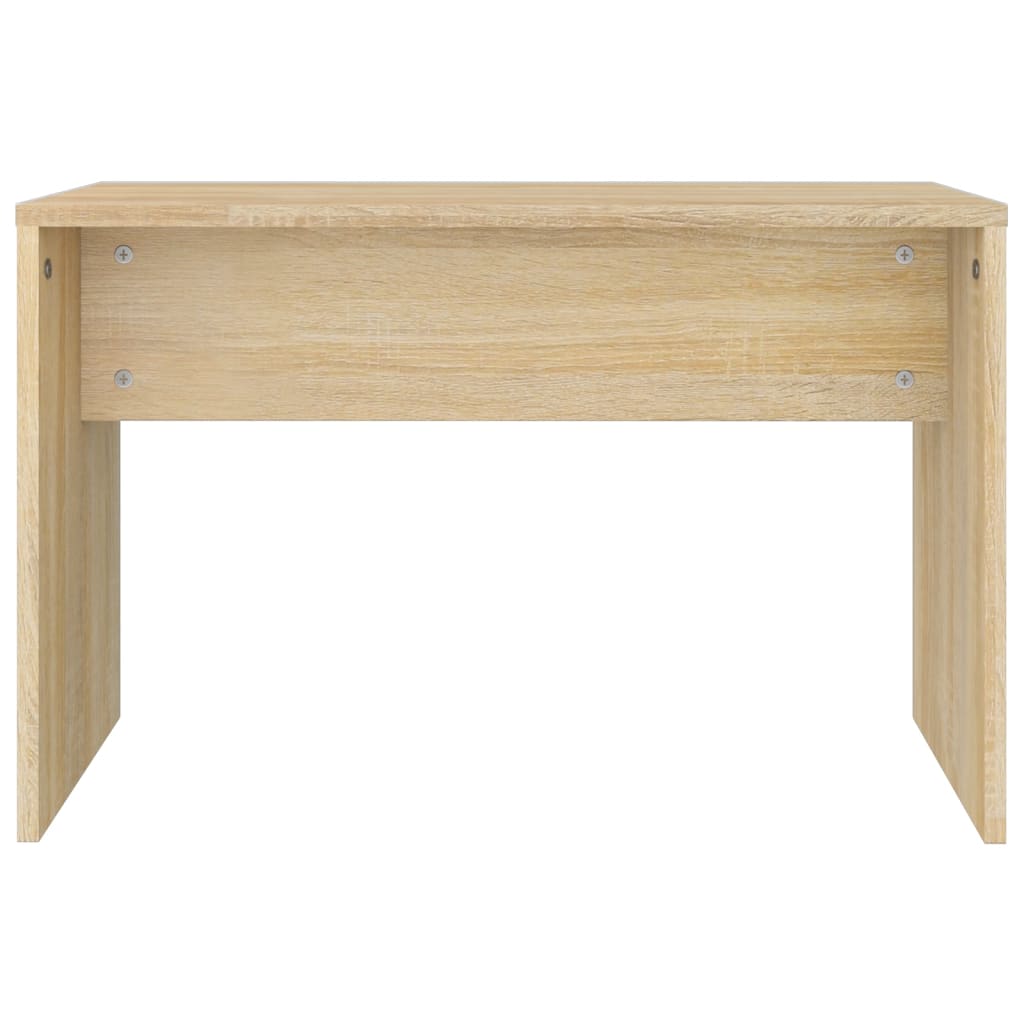 vidaXL Schminkhocker Sonoma-Eiche 70x35x45 cm Holzwerkstoff