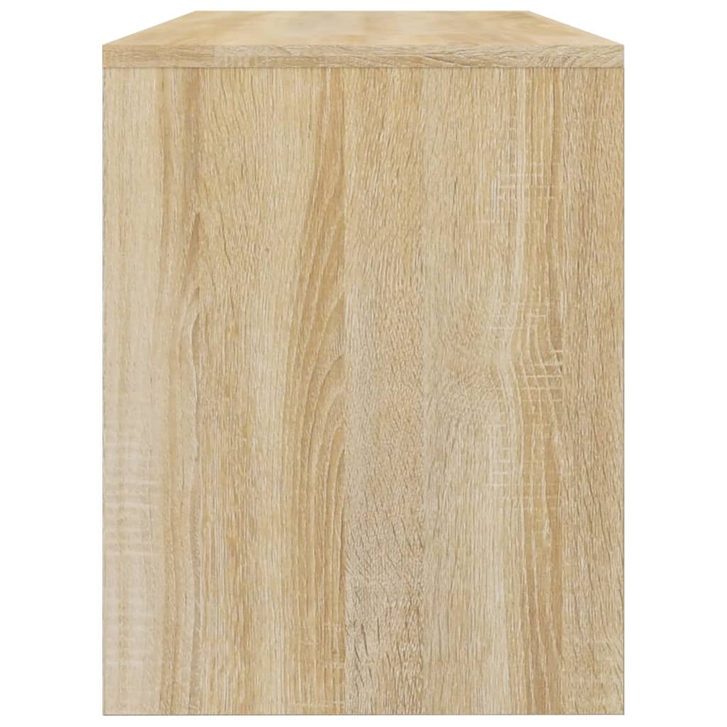 vidaXL Schminkhocker Sonoma-Eiche 70x35x45 cm Holzwerkstoff