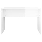vidaXL Schminkhocker Hochglanz-Weiß 70x35x45 cm Holzwerkstoff