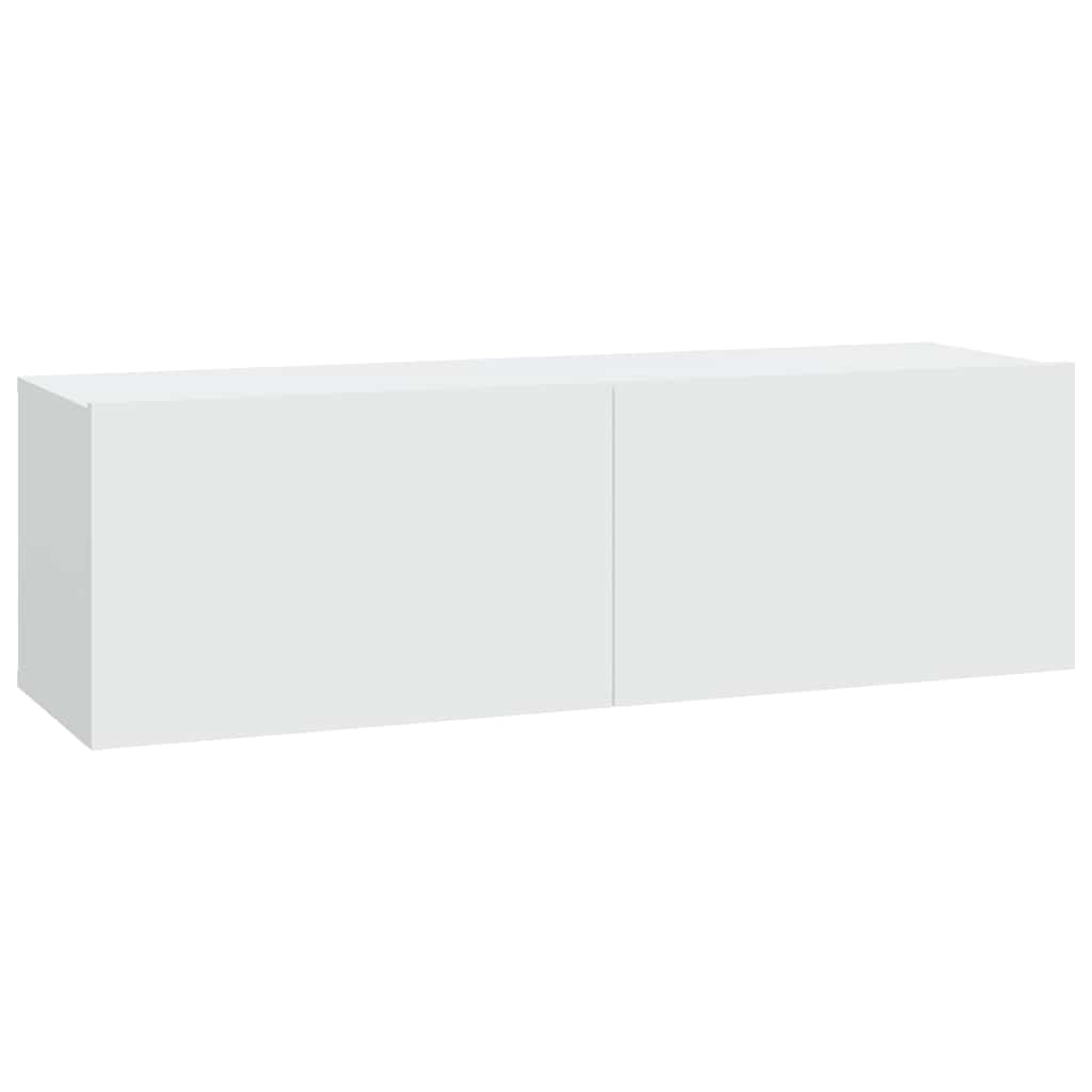 vidaXL TV-Wandschränke 2 Stk. Weiß 100x30x30 cm Holzwerkstoff