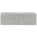 vidaXL TV-Wandschränke 2 Stk. Betongrau 100x30x30 cm Holzwerkstoff