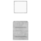 vidaXL Badschrank mit Spiegel Betongrau 41x38,5x48 cm